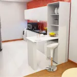 Mesa Barra Plegable con Despensero Multifunción  40 x 181 x 60 cm 1428 HELSINKI