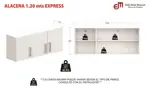 ALACENA 120 - MEL. BLANCO / AVELLANA                        