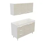 COMBO COCINA 120 - MEL. BLANCO / VENEZIA (SIN BACHA)        