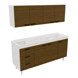 Combo Cocina 160  Mel. Blanco / Ave...