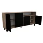 VAJILLERO DOORS 170 - NEBRA GRIS / NEGRO                    