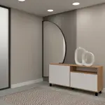 VAJILLERO DOORS 170 - NEBRA NATURAL / BLANCO                