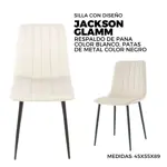 SILLA AVELINO JACKSON BLANCA PATA CAÑO NEGRA