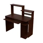 escritorio para pc mosconi 709 melamina de 101cm x 121cm x 45cm wengue liso 81033