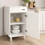 bajo mesada 40cm con puerta y estante mosconi 10154