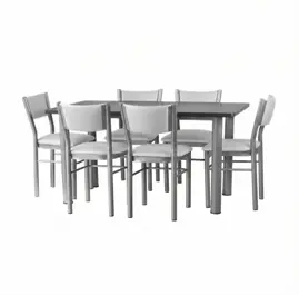Juego Comedor Canad¦Ü X 6 Platino T...