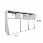 Mueble Juguetero Guardado Organizador 3038 Juguetes Ruedas Olmo con Everest