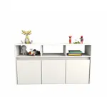 Mueble Juguetero Guardado Organizador 3038 Juguetes Ruedas Blanco