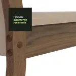 Juego de comedor rectangular con 6 sillas Madesa Louisiana