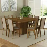 Juego De Comedor Madesa Marisa Con Tapa De Madera 8 Sillas