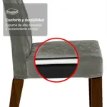 Juego De Comedor Madesa Ashley Tapa Madera Sillas Tapizadas