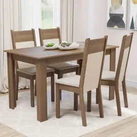 Juego De Comedor Cali Con 4 Sillas...