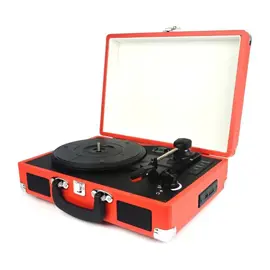  W406 Tocadiscos Wireless Bluetooth Vintage Maletin