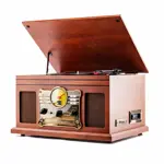 Tocadiscos Gadnic Soundix6 Vintage Bluetooth 3 Velocidades FM USB Cassette