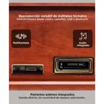 Tocadiscos Gadnic Soundix6 Vintage Bluetooth 3 Velocidades FM USB Cassette