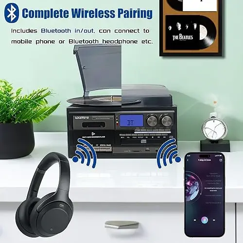Tocadiscos LoopTone TR 18CDBB 3 Velocidades