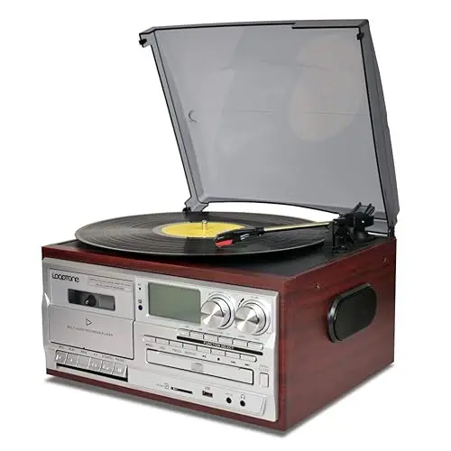 Tocadiscos LoopTone TR18CD 9 en 1 Bluetooth Radio