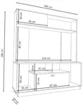 Modular Para TV LONDRES 860 ROBLE TERMO DELOS