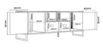 RACK PARA TV STEEL DST05 DST05RN DELOS
