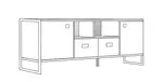 RACK PARA TV STEEL DST05 DST05RN DELOS