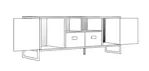 RACK PARA TV STEEL DST05 DST05RN DELOS