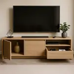 RACK TV C/2P 1 CAJ RCN180 ROBLE KENDAL DIELFE