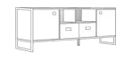 RACK PARA TV STEEL DST05 DST05RT DELOS