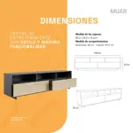 Rack Tv Mueble Para Televisor Moderno Oslo180 Mts Rtv180
