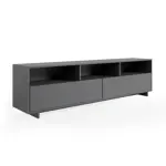 Rack Tv Mueble Para Televisor Moderno Negro 180 Mts Rtv180