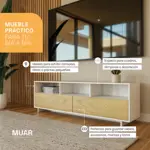 Rack Tv Mueble Para Televisor Moderno Nordico 180 Mts Rtv180
