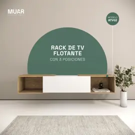 Rack Flotante De Tv Nordico Con 3 P...