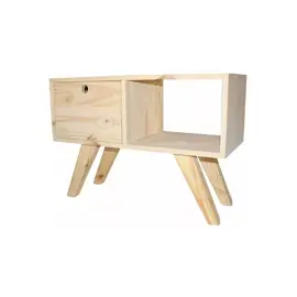 Rack Tv 80 Nórdico Con Puerta 