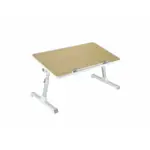 Mesa Plegable Soporte Notebook Base Ajustable Portátil Marrón Claro