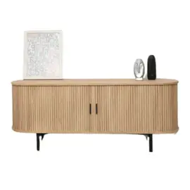 Rack De Tv Grande Con Decoración Va...