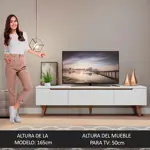 Rack Modular De Tv Madesa Reims Hasta 75 Pulgadas Blanco