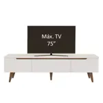 Rack Modular De Tv Madesa Reims Hasta 75 Pulgadas Blanco