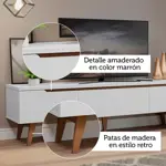 Rack Modular De Tv Madesa Reims Hasta 75 Pulgadas Blanco