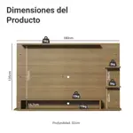 Rack Flotante Para Tv De 60 Pulgadas Madesa Alfa