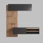 Rack Flotante para TV EMC Olmo Finlandés y Negro