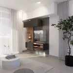 Rack Flotante para TV EMC Olmo Finlandés y Negro