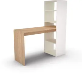 Escritorio Con Biblioteca Emb120 Bl...