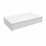 MESA ESCRITORIO CON CAJON FLOTANTE MELAMINA BLANCO