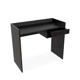 Escritorio Negro Moderno Oficina Pc...