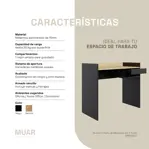 Escritorio Oslo Moderno Oficina Pc 95cm 1 Cajon Er95