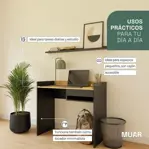 Escritorio Oslo Moderno Oficina Pc 95cm 1 Cajon Er95