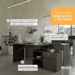 Escritorio Articulado Wengue Moderno Oficina PC 130cm Wengue EA02