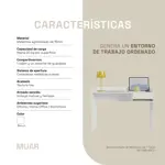 Escritorio Articulado Blanco Moderno Oficina PC 120cm ER120