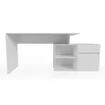 Escritorio Articulado Blanco Moderno Oficina Pc 130cm EA01