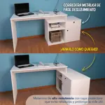 Escritorio Centro Estant Milan Blanco Melamina Ancho 168cm