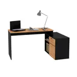 Escritorio Centro Estant Milan Negro Paraiso Ancho 168cm